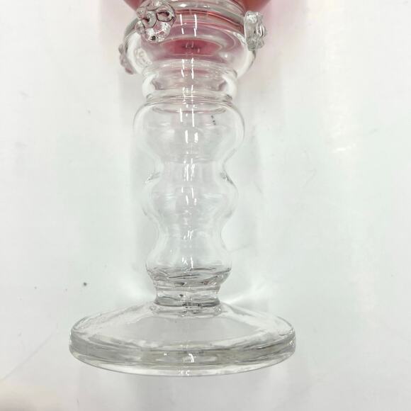 Gullaskruf Sweden Red Grape Vine Collectible Liquor Wine Glass 7.75" - Picture 3 of 10